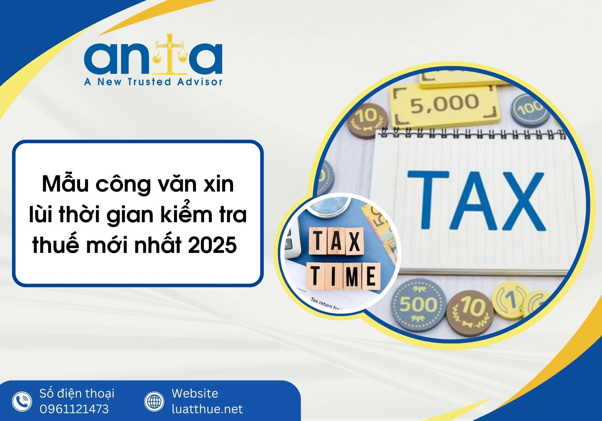 Mẫu công văn xin lùi thời gian kiểm tra thuế mới nhất 2025
