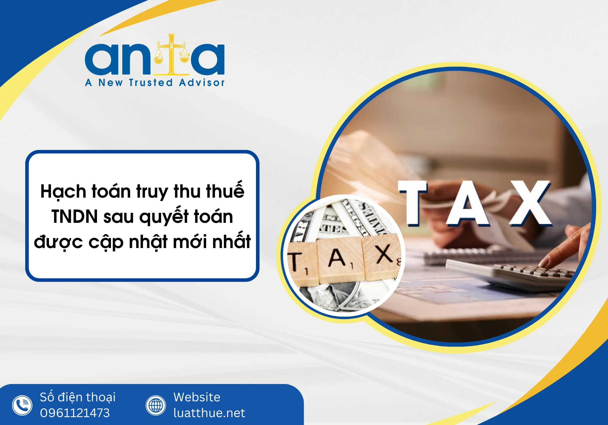 Hạch toán truy thu thuế TNDN sau quyết toán được cập nhật mới nhất