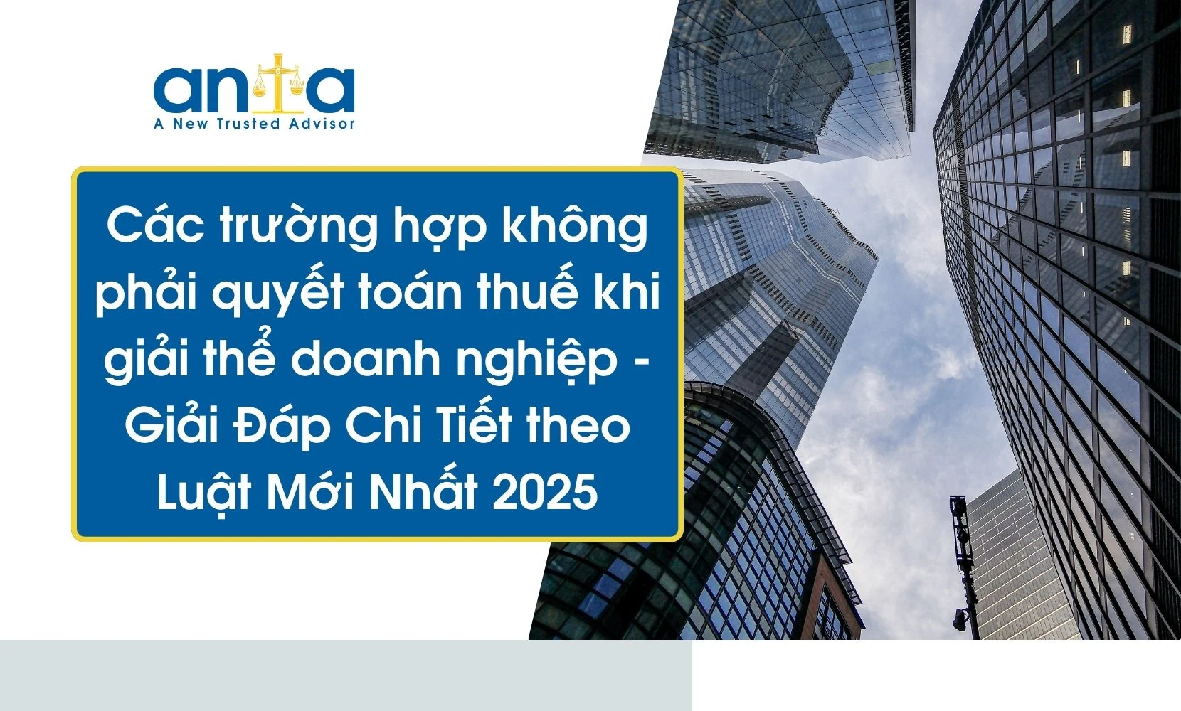Các trường hợp không phải quyết toán thuế khi giải thể doanh nghiệp – Giải Đáp Chi Tiết theo Luật Mới Nhất 2025