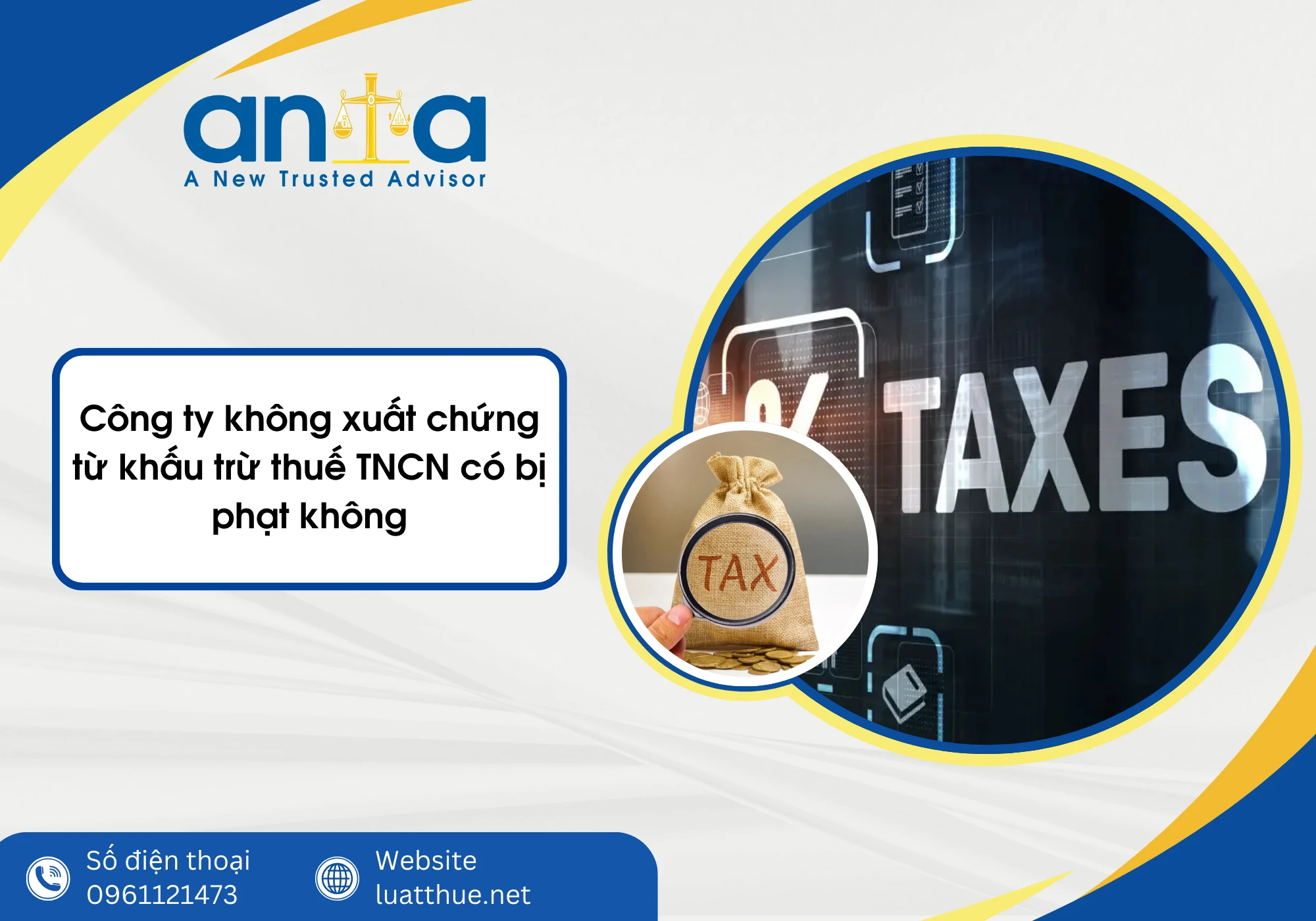 Công ty không xuất chứng từ khấu trừ thuế TNCN có bị phạt không