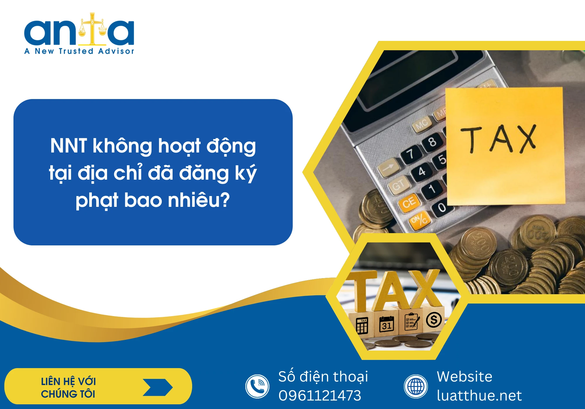 NNT không hoạt động tại địa chỉ đã đăng ký phạt bao nhiêu?