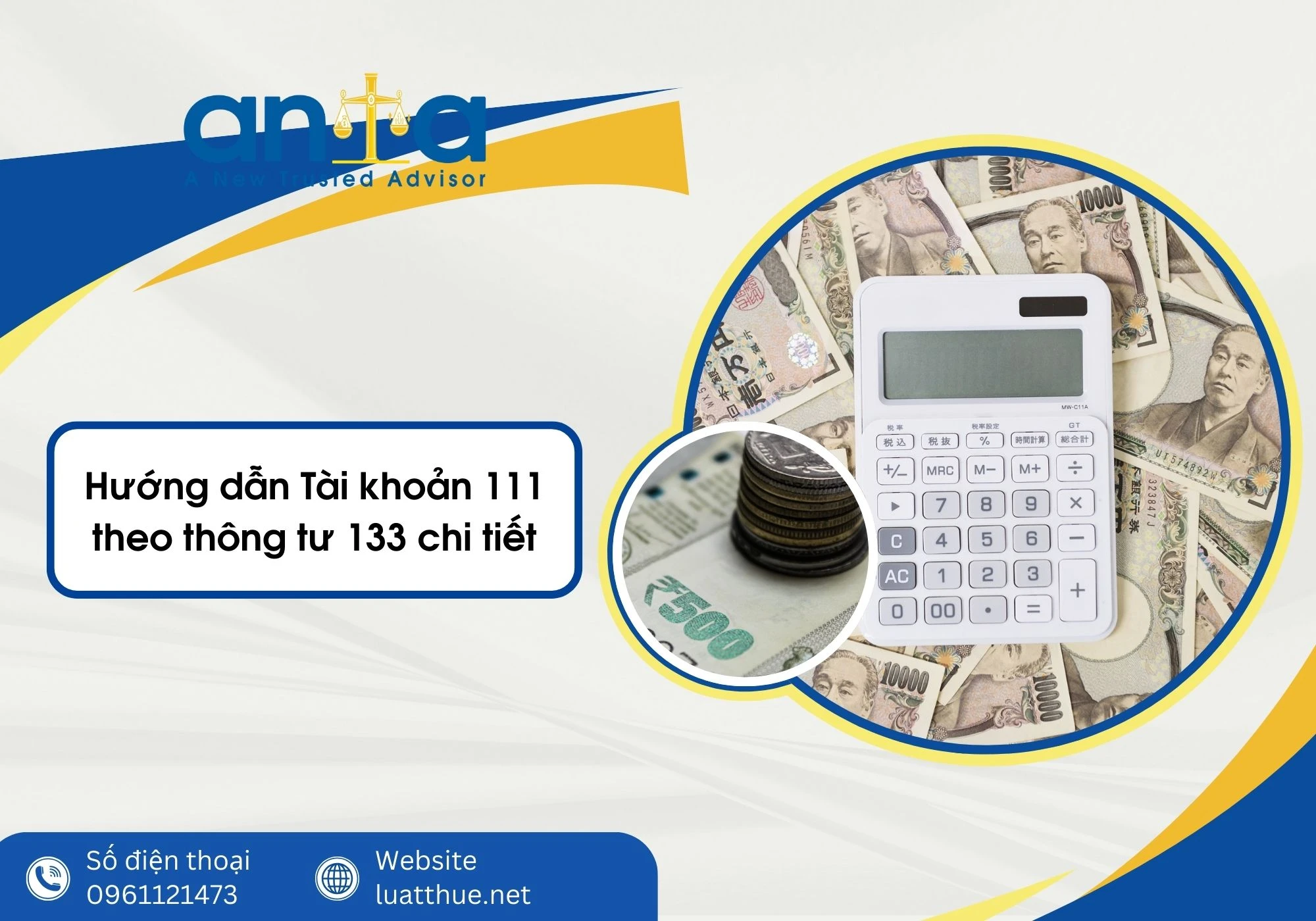 Hướng dẫn Tài khoản 111 theo thông tư 133 chi tiết