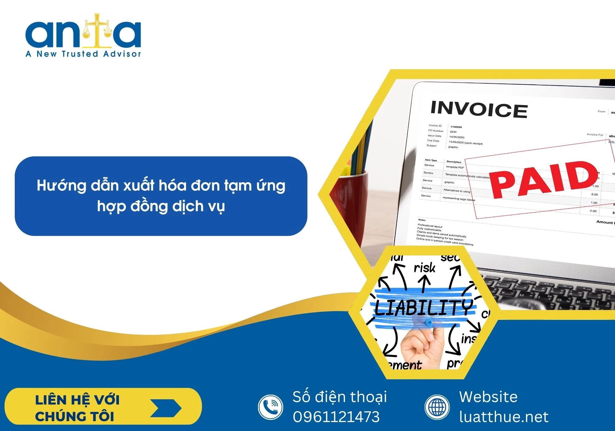 Hướng dẫn xuất hóa đơn tạm ứng hợp đồng dịch vụ